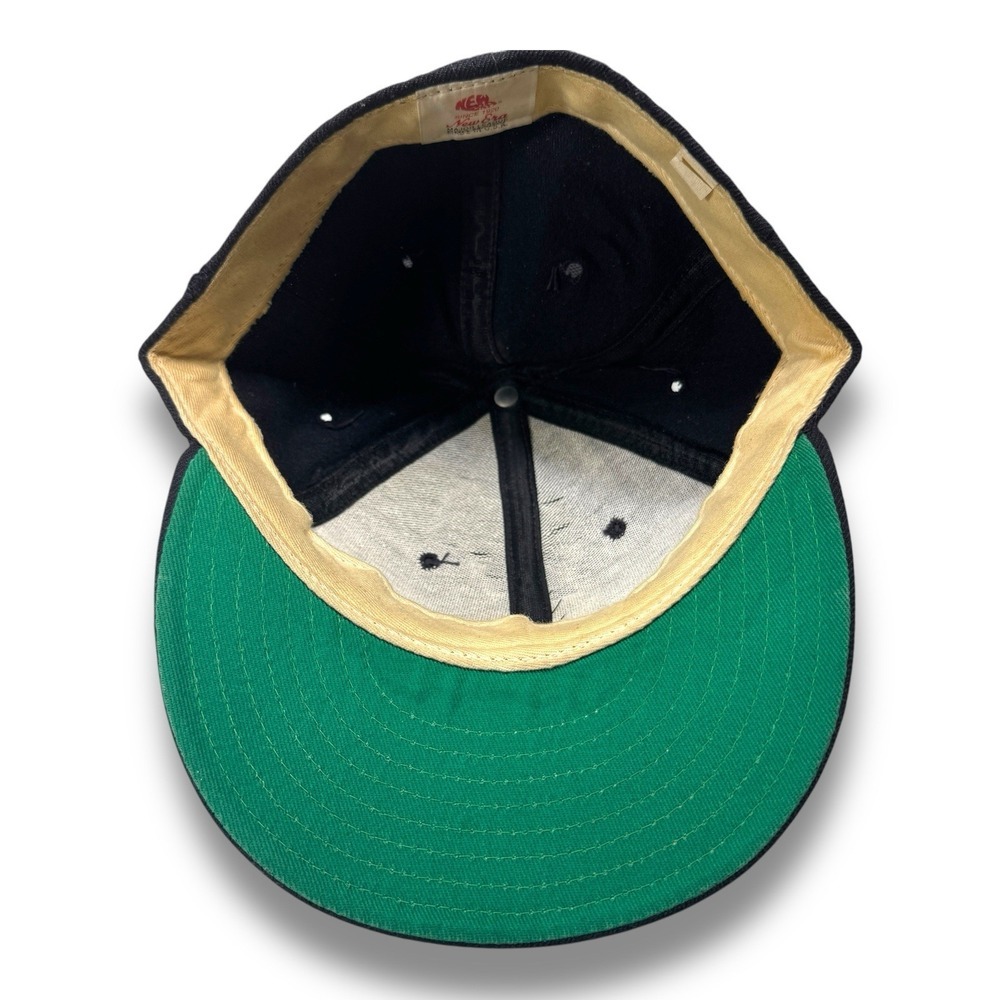 Notre Dame New Era Major League Pro Model‎ Fitted Hat 7-1/4 Wool USA Vintage 90s - Picture 6 of 8